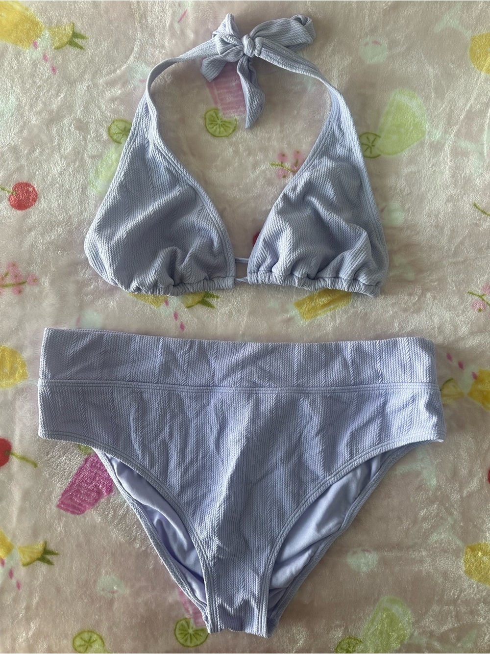 Ninety Lavender Ribbed Bikini